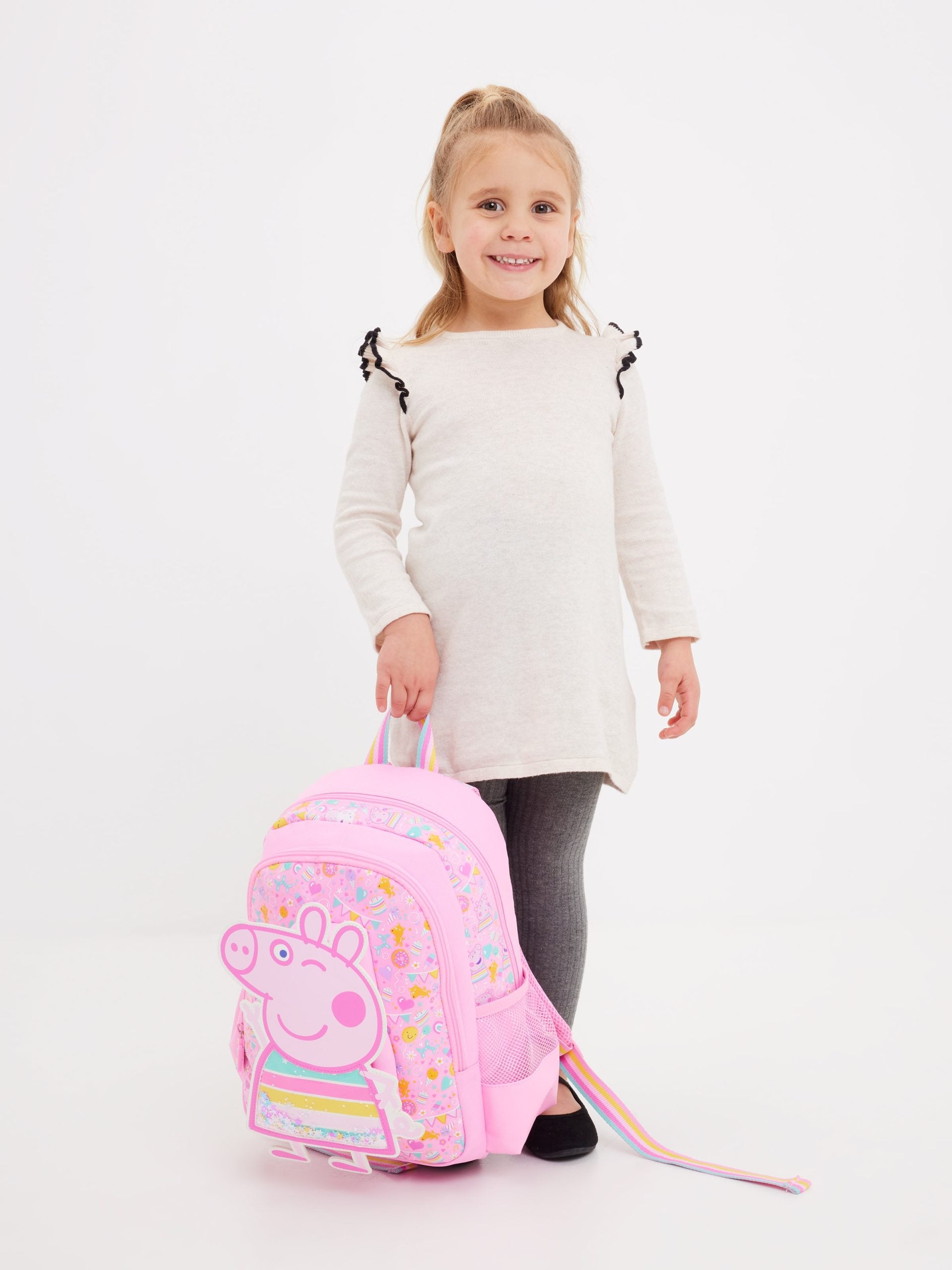 Smiggle - Peppa Pig Junior Kapşonlu Sırt Çantası-Dinossi