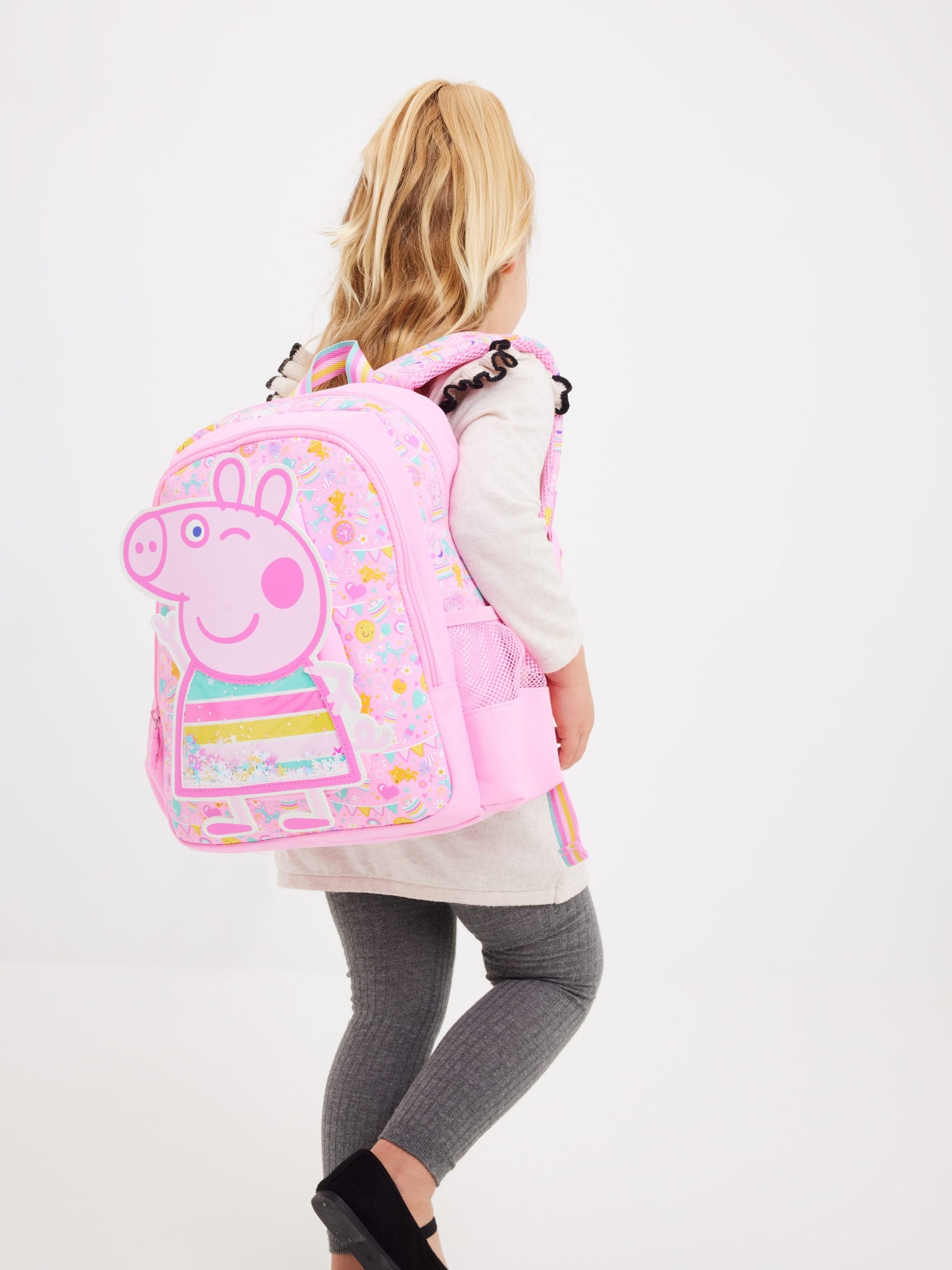 Smiggle - Peppa Pig Junior Kapşonlu Sırt Çantası-Dinossi