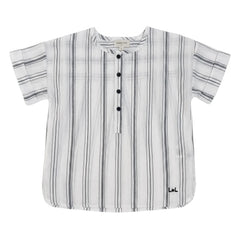 Louis Louise - Saul Çizgili Kurta | Siyah