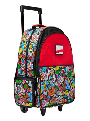 Smiggle - Marvel Çekçekli Işıklı Tekerlekli Çanta
