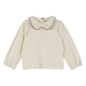 Emile et Ida - Organic Cotton Collared T-Shirt | Ecru