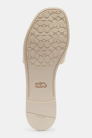 Coach Holly Quilted Leather Sandal kadın deri düz taban terlik
