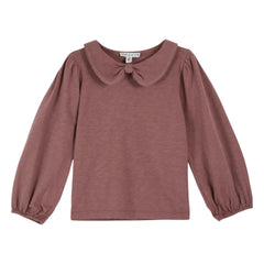 Emile et Ida - Picote organik pamuk T-shirt | Koyu mor
