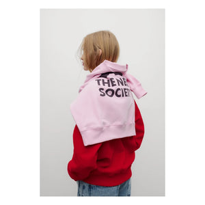 the new society - Pamuk Logo Sweat | Lila