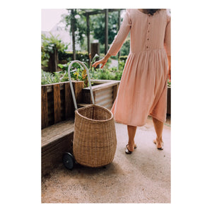 Olli Ella - Wheeled Rattan Child's Basket
