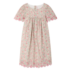 Bonpoint - Lysiane Fleurie Organic Cotton Ruffle Dress | Pink