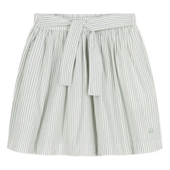 Petit Bateau - Boncap Poplin Organic Cotton Skirt | White