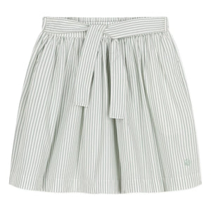 Petit Bateau - Boncap Poplin Organic Cotton Skirt | White
