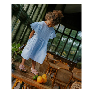 Fliink - Gestreiftes Cha-Cha-Kleid | Hellblau