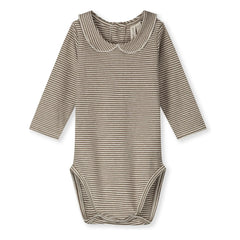 Gray Label - Organic cotton bodysuit | Khaki Brown
