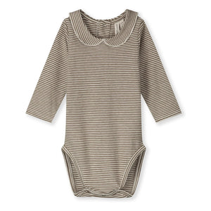 Gray Label - Organic cotton bodysuit | Khaki Brown