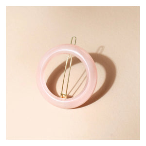 Bachca - Haarklammer "Opaline" rund | Rosa