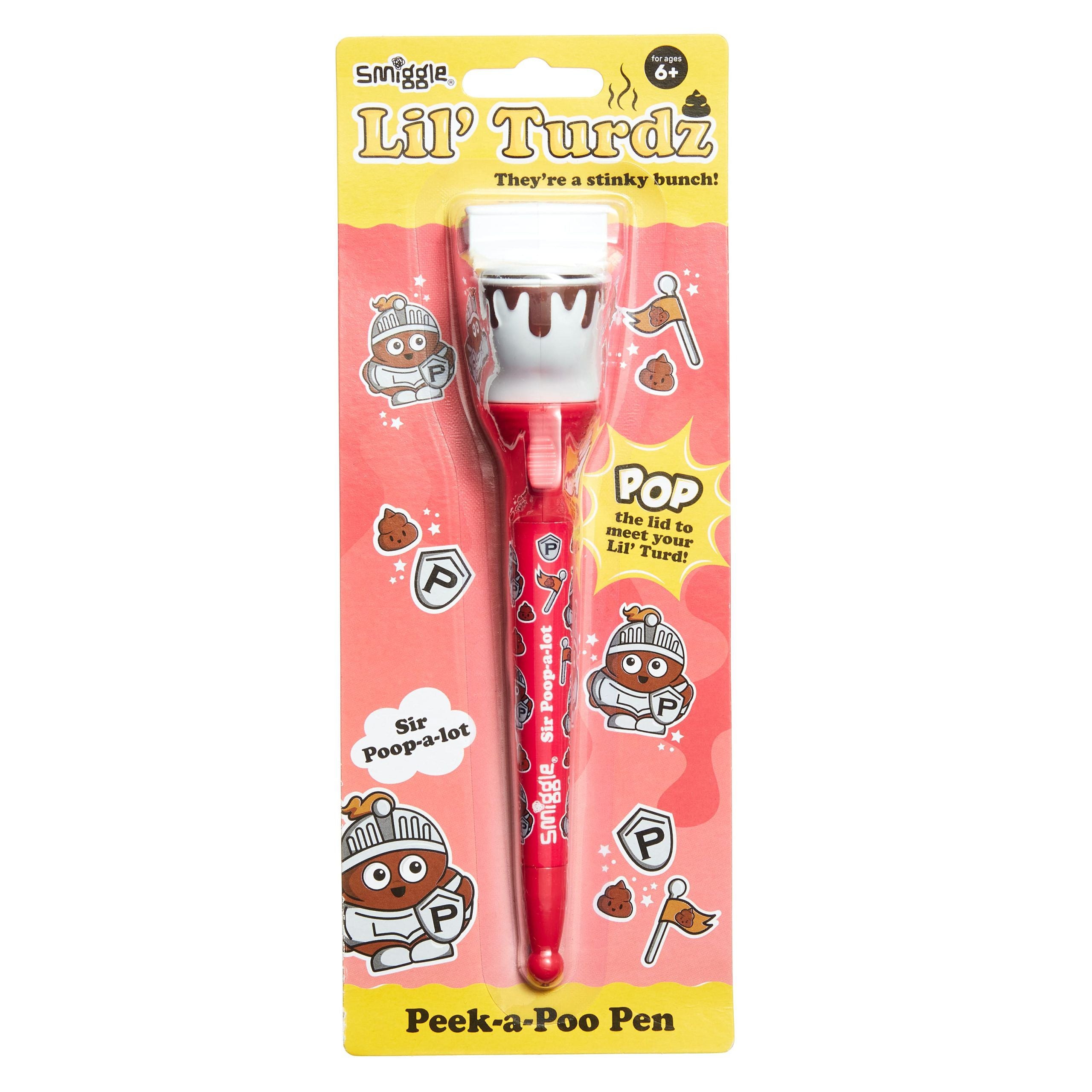 Smiggle - Lil' Turdz Sürpriz Oyuncaklı Tükenmez Kalem-Dinossi