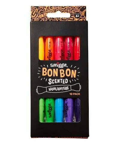 Smiggle - Bon Bon Şeker Kokulu Fosforlu Kalem Paketi X10-Dinossi