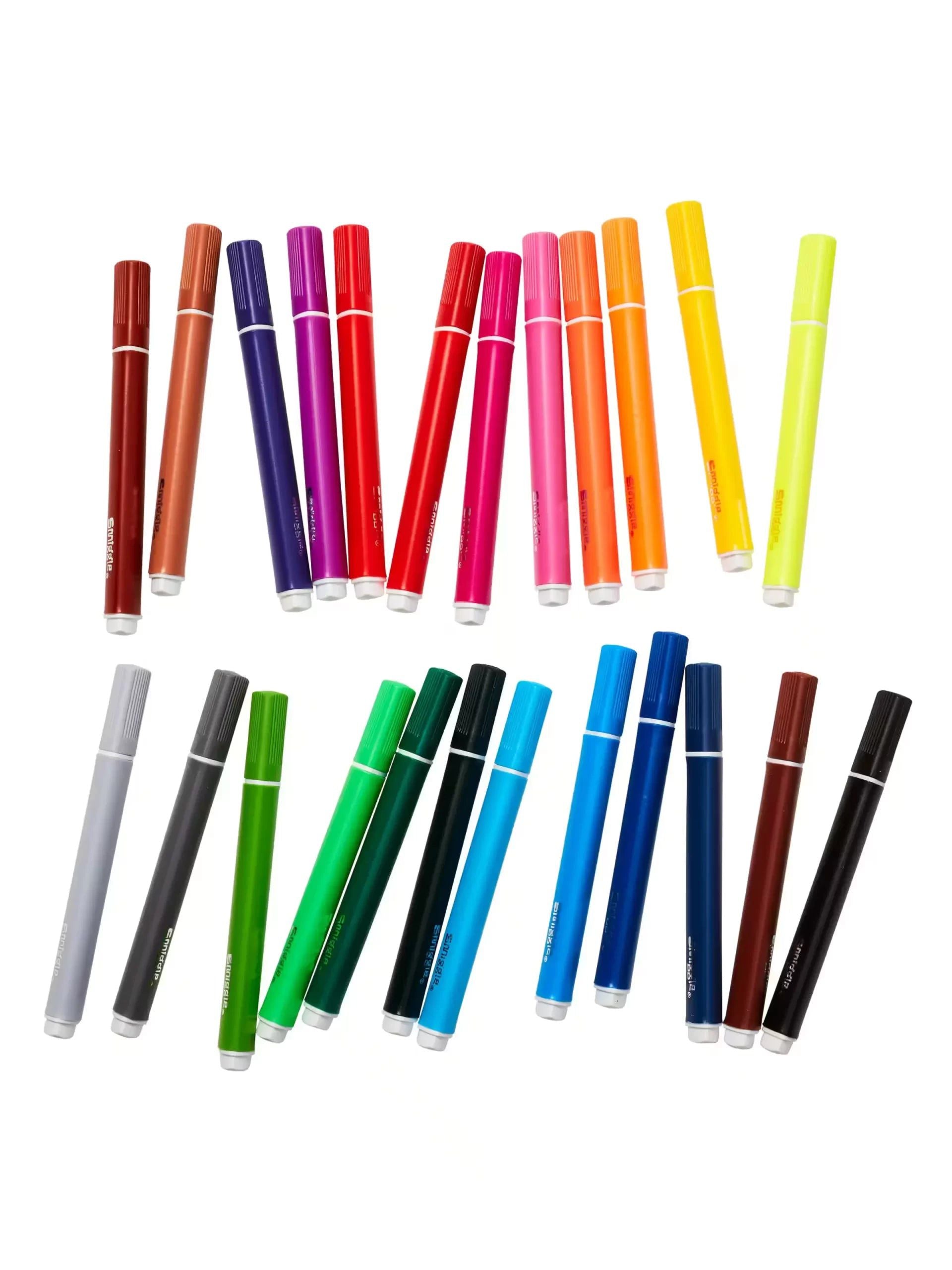 Smiggle - Üçgen Highlighter İşaretleyici Paketi X24-Dinossi