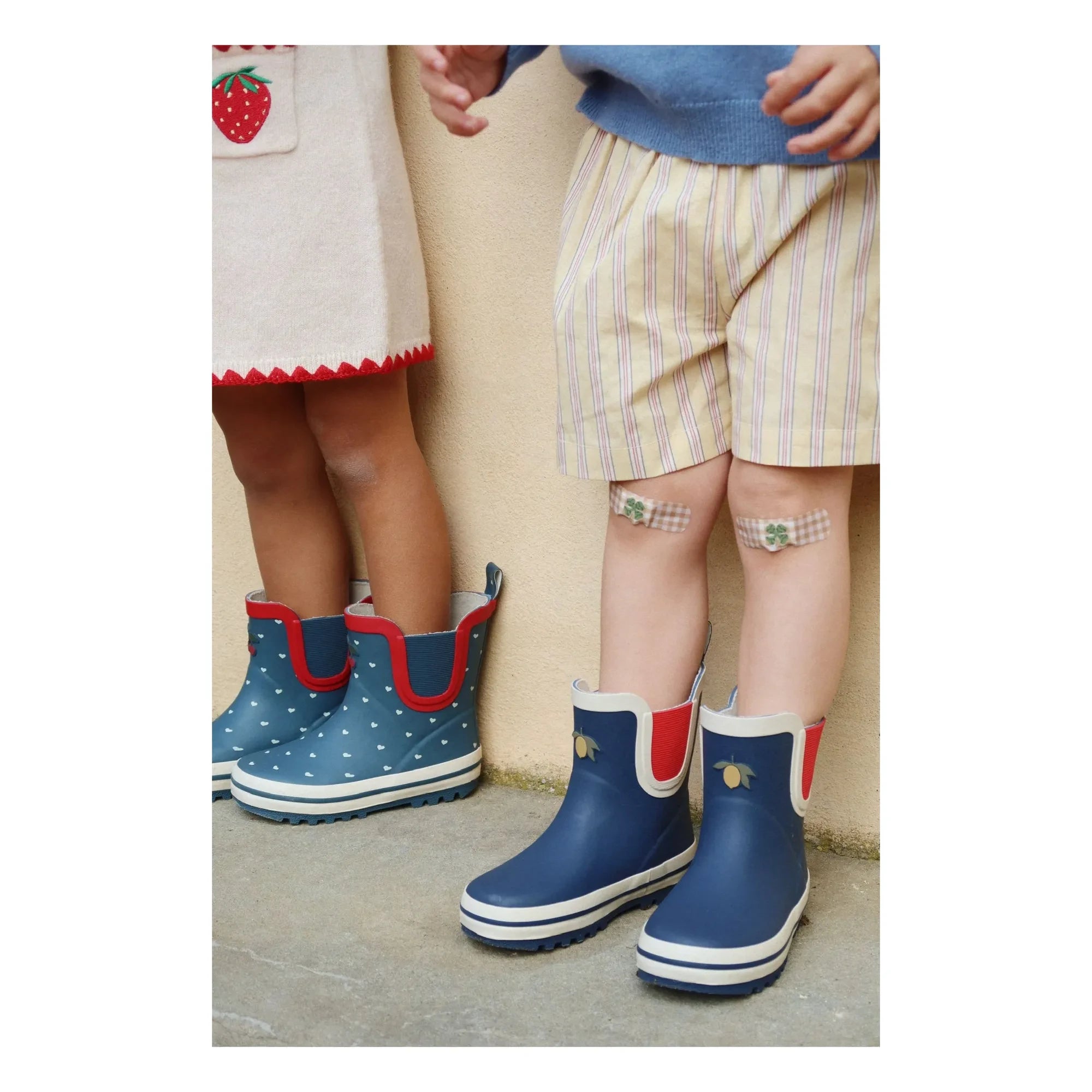 Konges Sløjd - King Hearts Gummistiefel | Dunkelblau