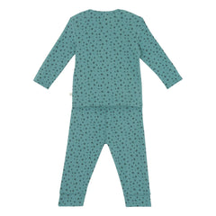 Bonton - Star T-shirt and Leggings Set | Peacock Blue