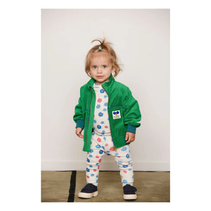 Mini Rodini - Organic cotton terry zip-up sweatshirt | Green