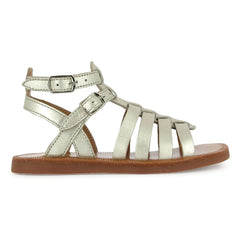 Pom d'Api - Plagette Gladiator Sandaletler | Gümüş