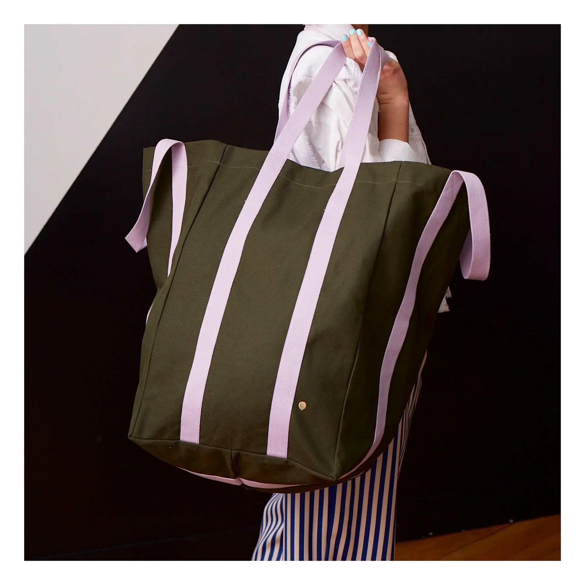 La cerise sur le gâteau - Maxi Poppins tote çantası | Koyu yeşil