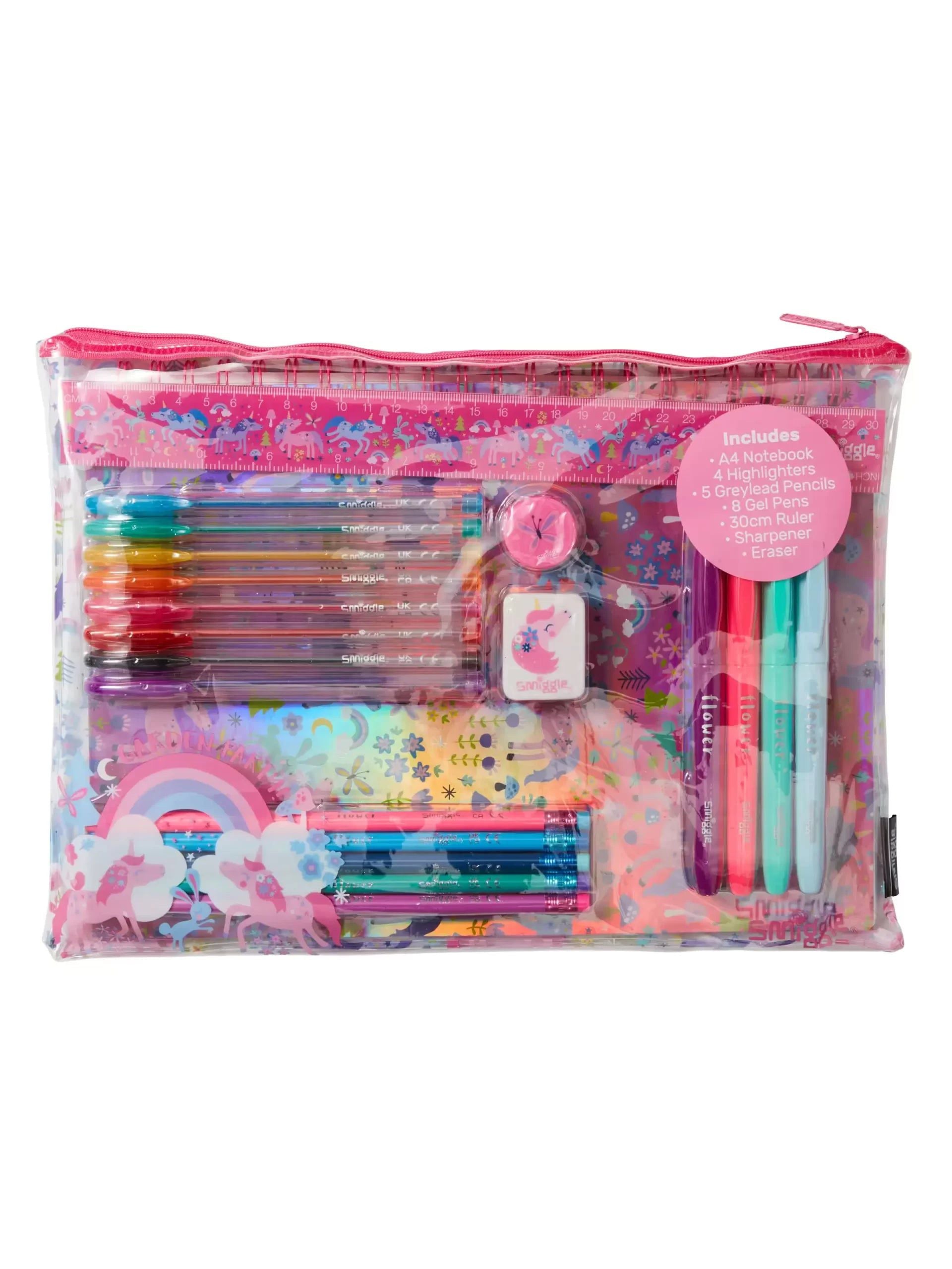 Smiggle - Wish A4 Defter ve Kırtasiye Seti-Dinossi