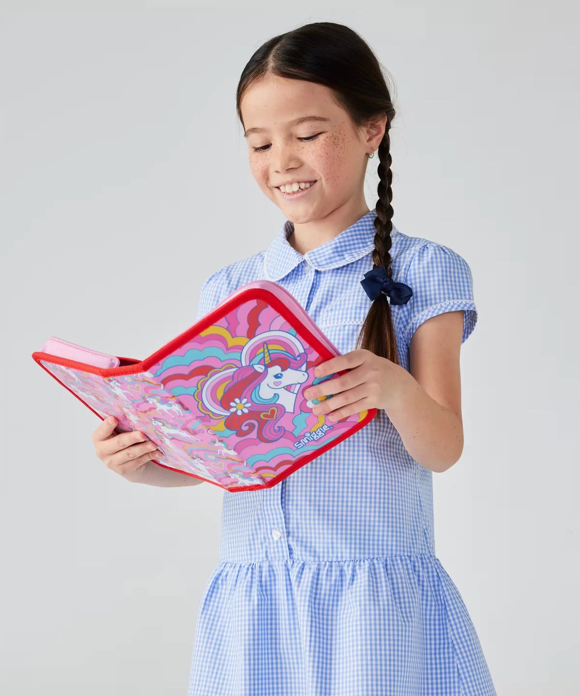 Smiggle - Wild Side Unicorn Kalem Kutusu ve Kırtasiye Seti-Dinossi