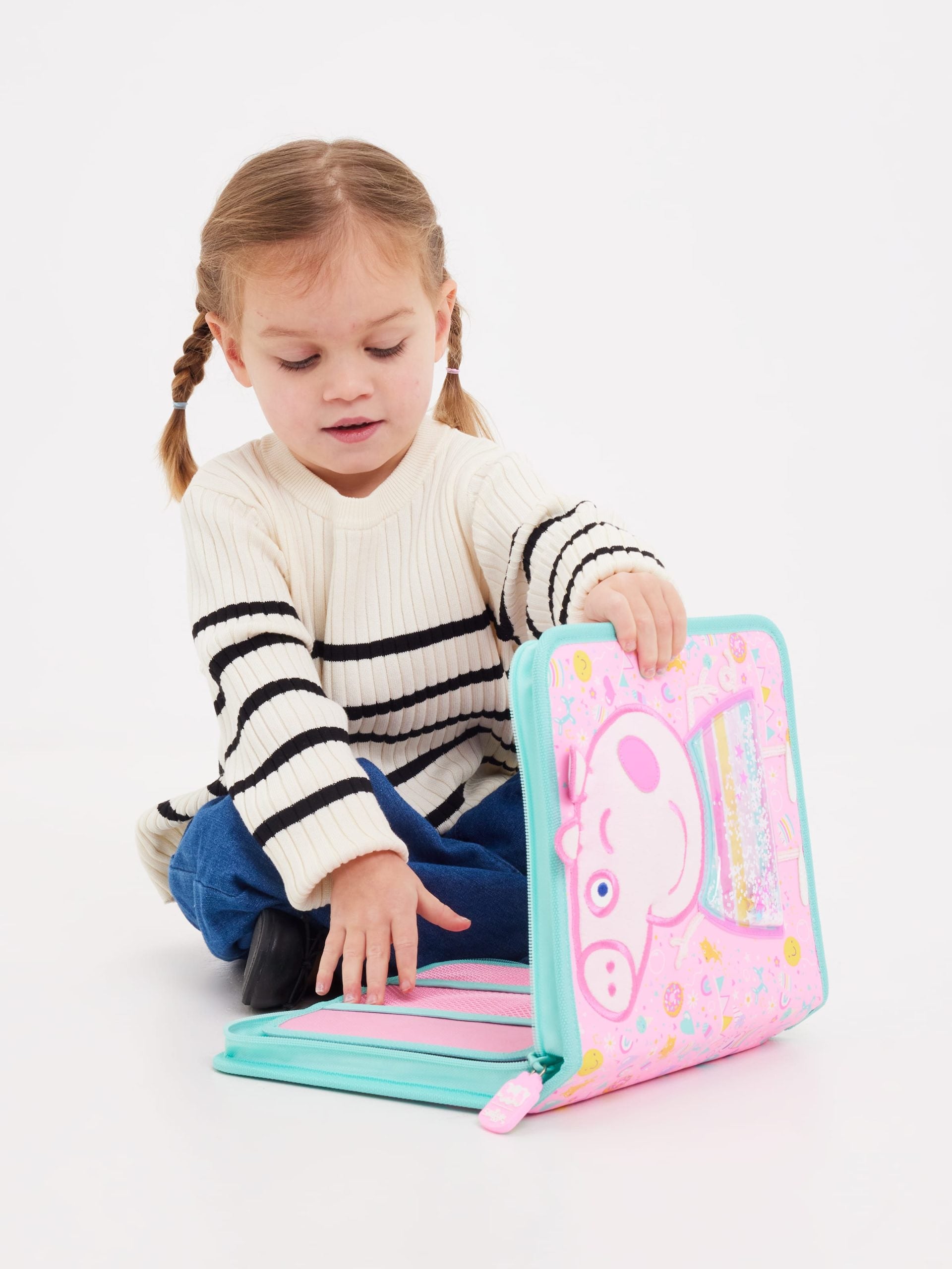 Smiggle - Peppa Pig Kırtasiye Seti ve Kalem Kutusu-Dinossi