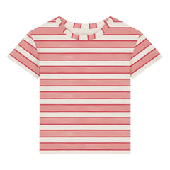 Studio Bohème - Gestreiftes T-Shirt aus Bio-Baumwolle | Rosa