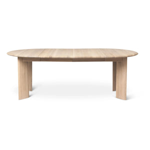 Ferm Living - Bevel Uzatılabilir Masa - FSC Ahşap, D117-217 cm | Beyaz