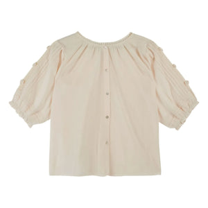 Emile et Ida - Cotton Embroidered Blouse | Cream