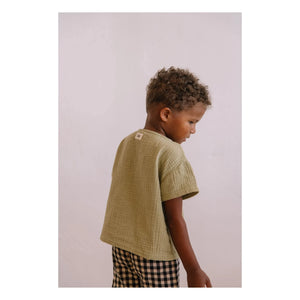 Studio Bohème - Orso Organic Cotton Jersey T-Shirt | Light Khaki