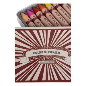 Konges Sløjd - Carnival Natural Wax Crayon Set - 10-pack | Red