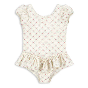Konges Sløjd - 1 Piece Swimsuit Malti Ruffled Recycled Fiber | Ecru