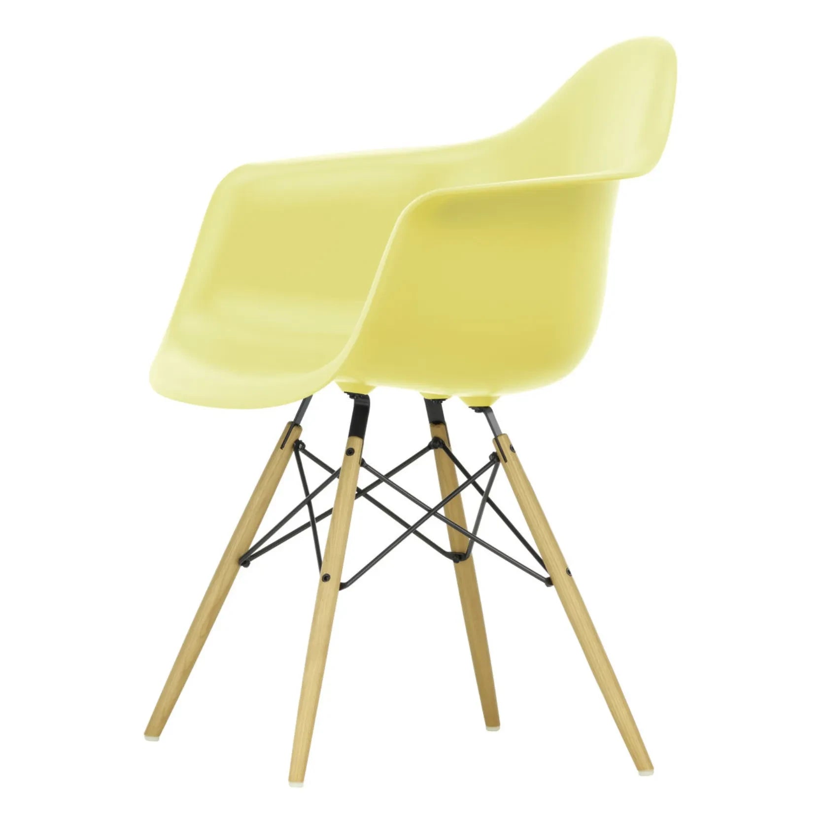 Vitra - DAW sandalye - akçaağaç taban - Charles & Ray Eames | Limon sarısı