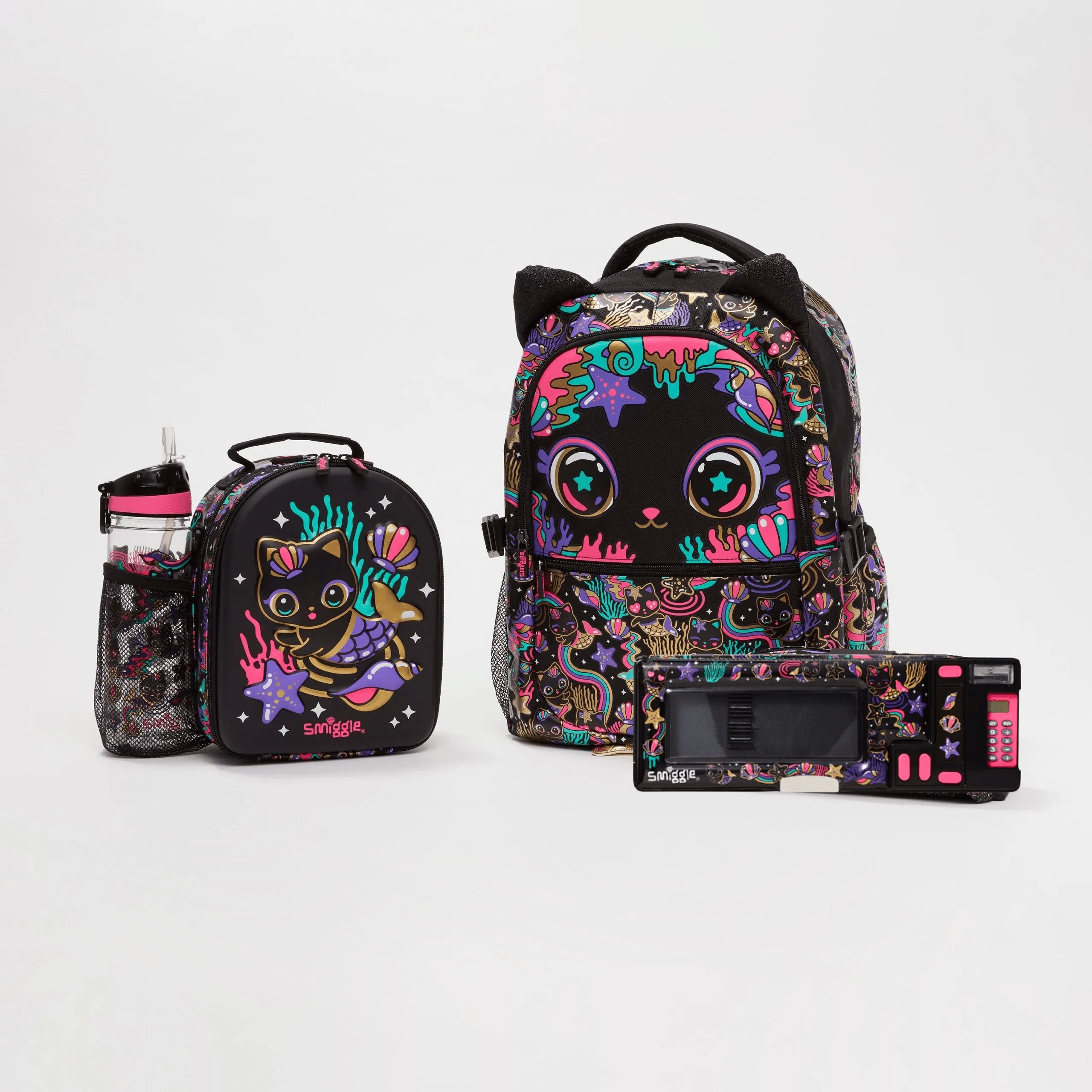 Smiggle - Hey There 4'lü Okul Çanta Seti-Dinossi