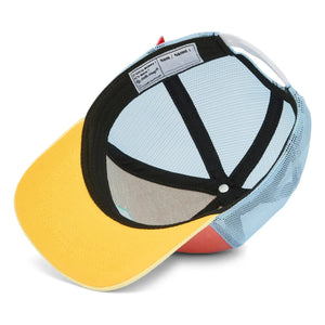 Hello Hossy - Trucker Mini Organik Pamuk Kavisli Vizör Şapka | Mercan