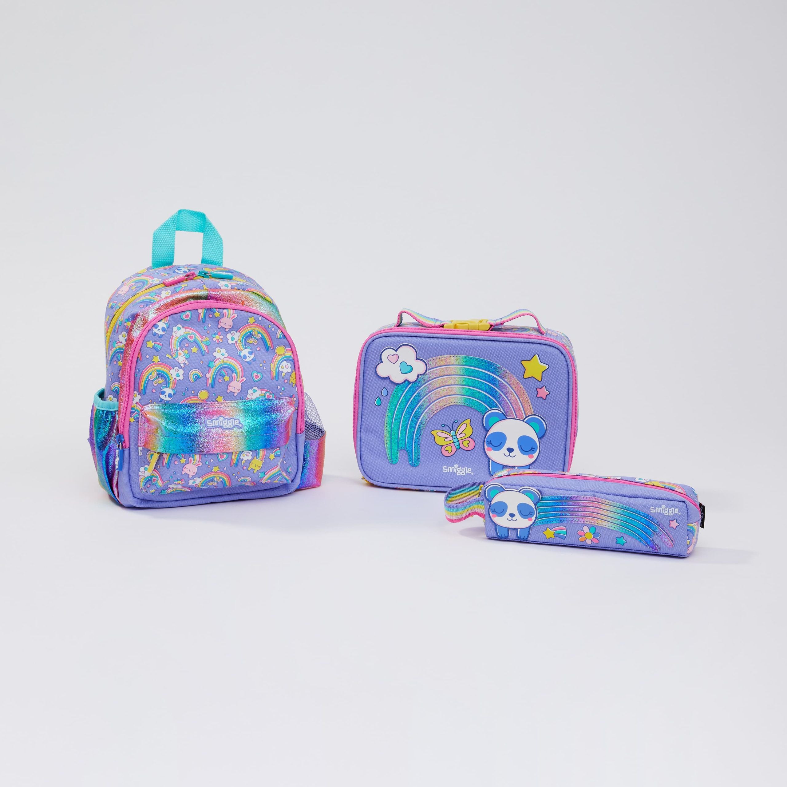 Smiggle - La La Teeny Tiny Kreş Okul Çanta Seti-Dinossi