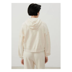 American Vintage - Bobypark Organic Cotton Zip-up Sweatshirt | Off-White