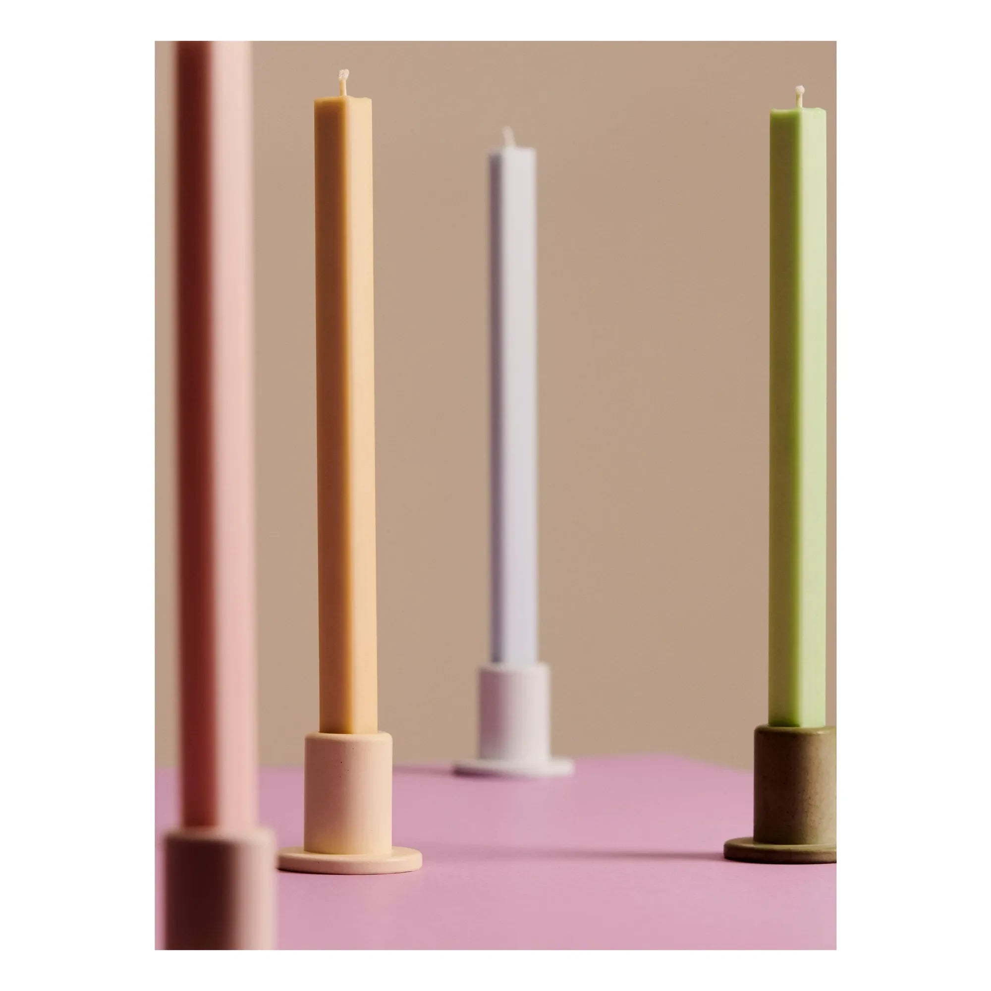 Hay - Altıgen Pastel mumlar - 4'lü Set | Pastel