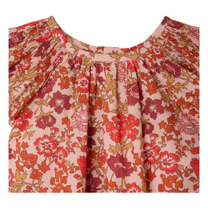 Bonpoint - Carmella Fleurie organik pamuk elbise | Toz Pembe