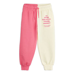 Mini Rodini - Geteilte Jogger Bio-Baumwolle | Rosa