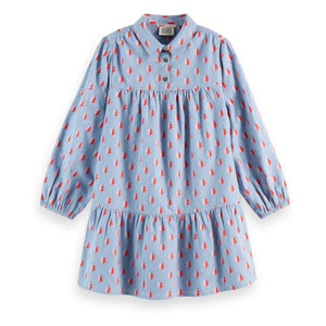 Scotch & Soda - Mavi Flanel Elbise