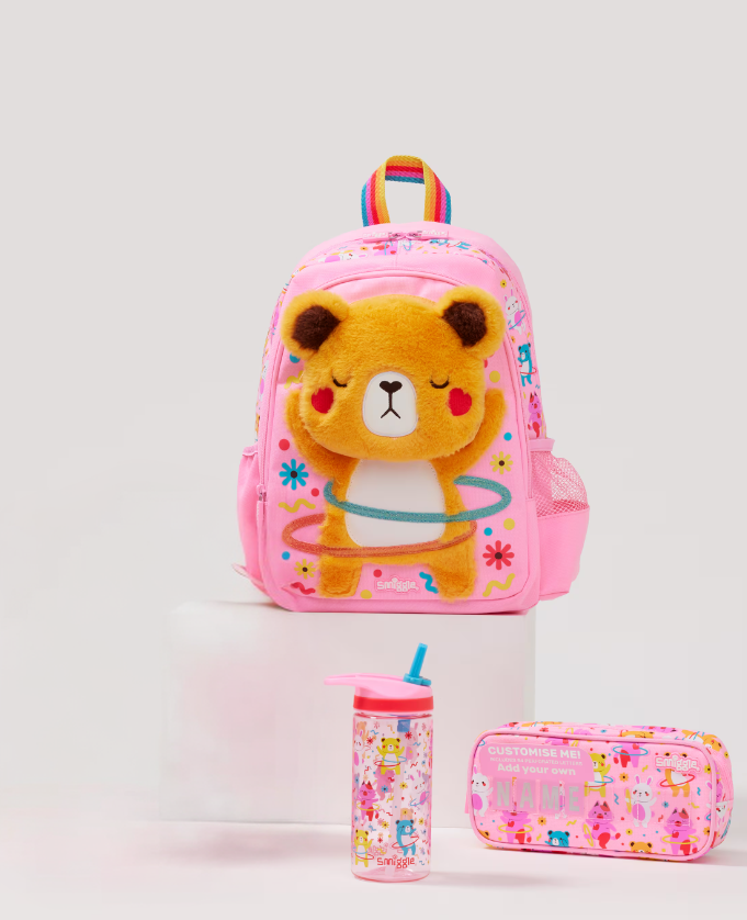 Smiggle - Lets Play 3lü Anaokulu ve Kreş Okul Çanta Seti-Dinossi