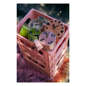 HKliving - Retro seramik saat | Pembe