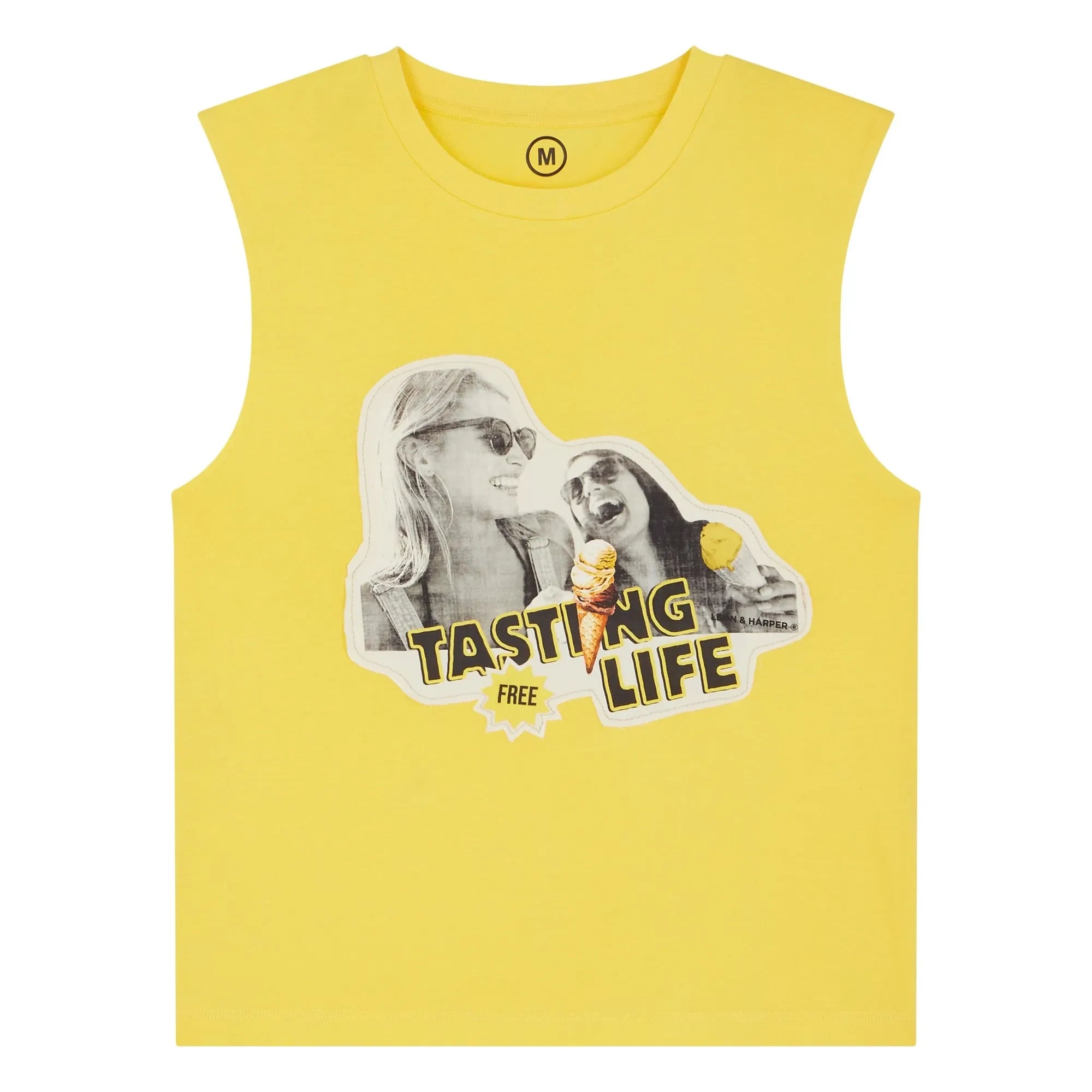 Leon & Harper - Tasting Life organic cotton tank top | Yellow