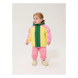 Bobo Choses - Wende-Babyjacke aus recycelter Faser mit Farbblockmuster | Gelb