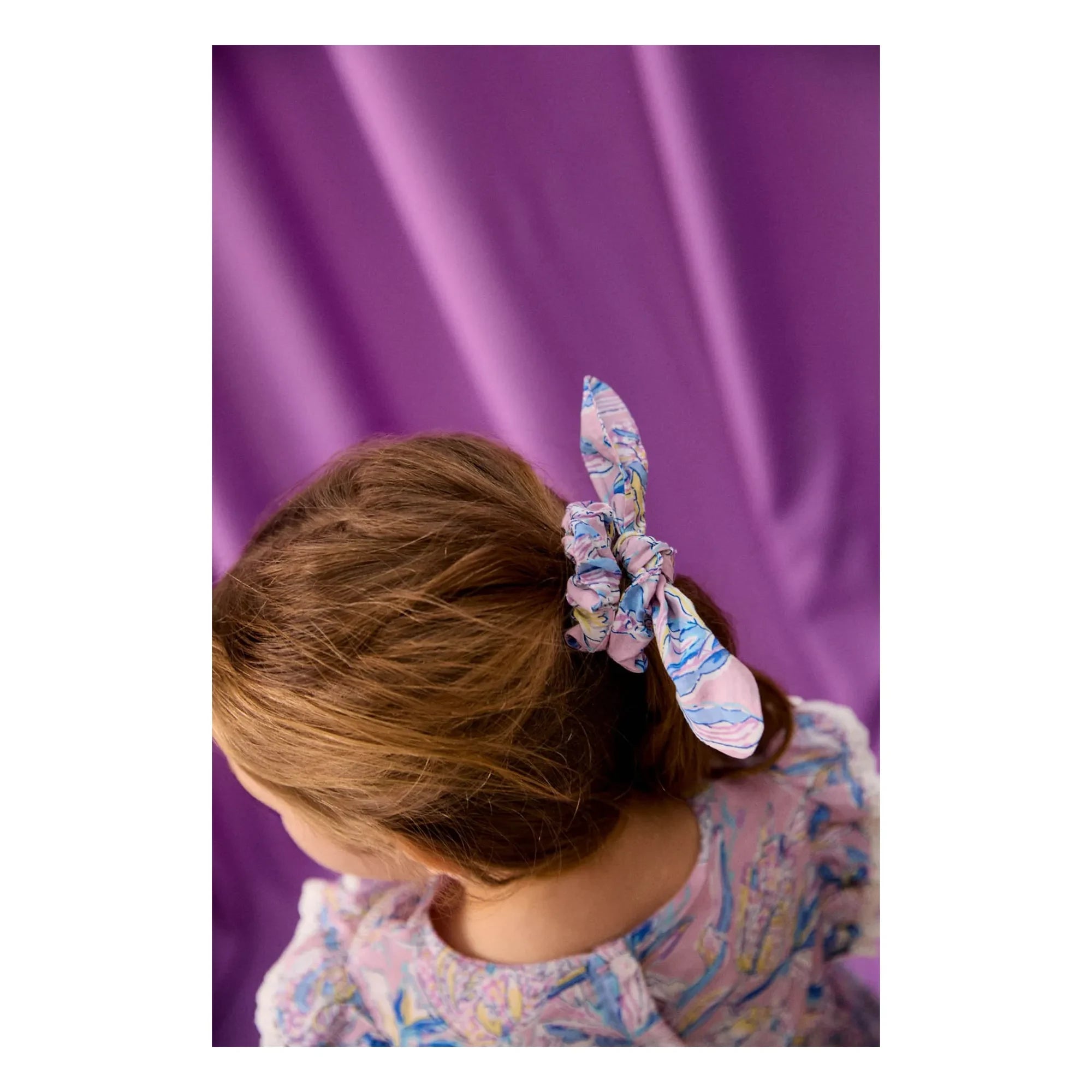Louise Misha - Chouchou Chloe Fleuri Recycelte Fasern | Rosa