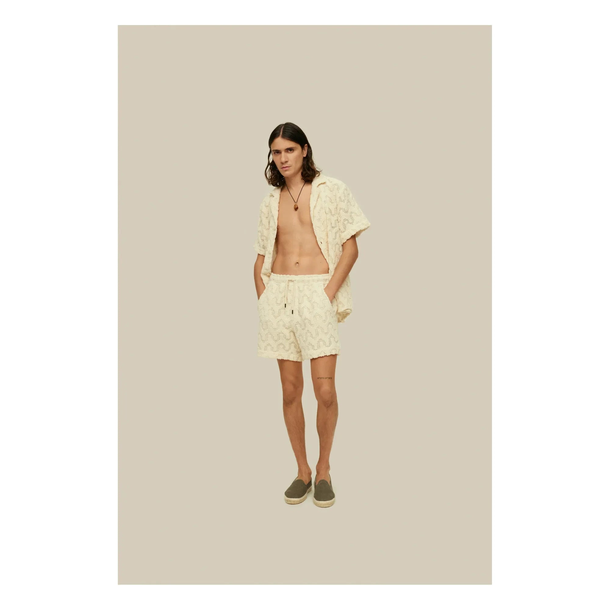 OAS - Atlas Mesh-Shorts | Ecru