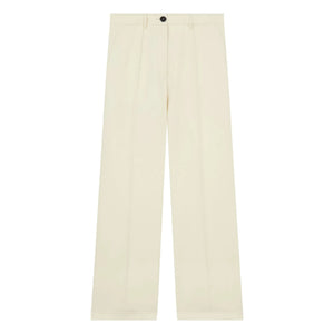 Pomandère - Cotton and Linen Trousers | Beige
