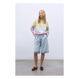 the new society - Bermudashorts aus Baumwolle | Denim-Blau